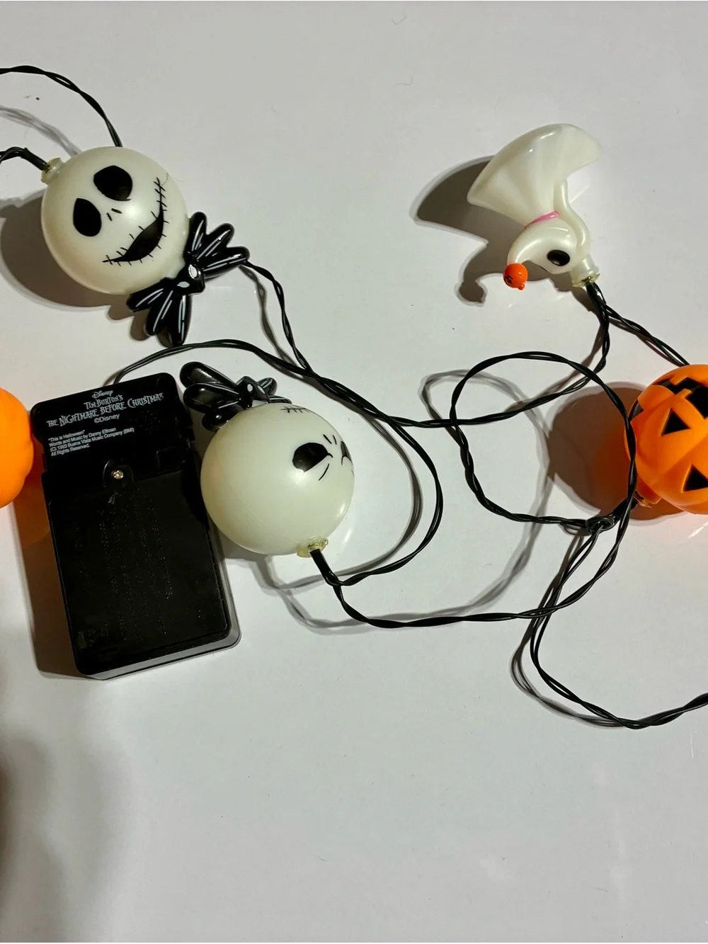 Disney Jack Skellington musical battery operated Lights nightmare before